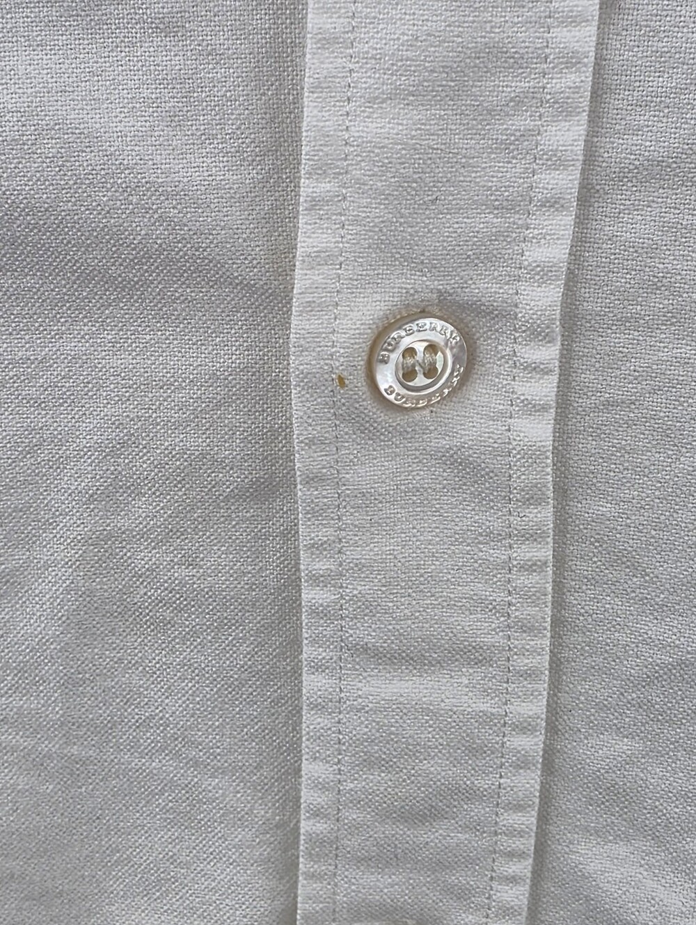 Burberry London White Oxford Shirt Nova Check Lining Long Sleeve Men’s Large L - Picture 7 of 7